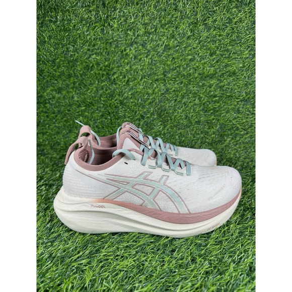 Asics Shoes - Asics Gel-Nimbus 27 Sneakers Women 9 Running Shoes Beige Pink Athletic Trainers